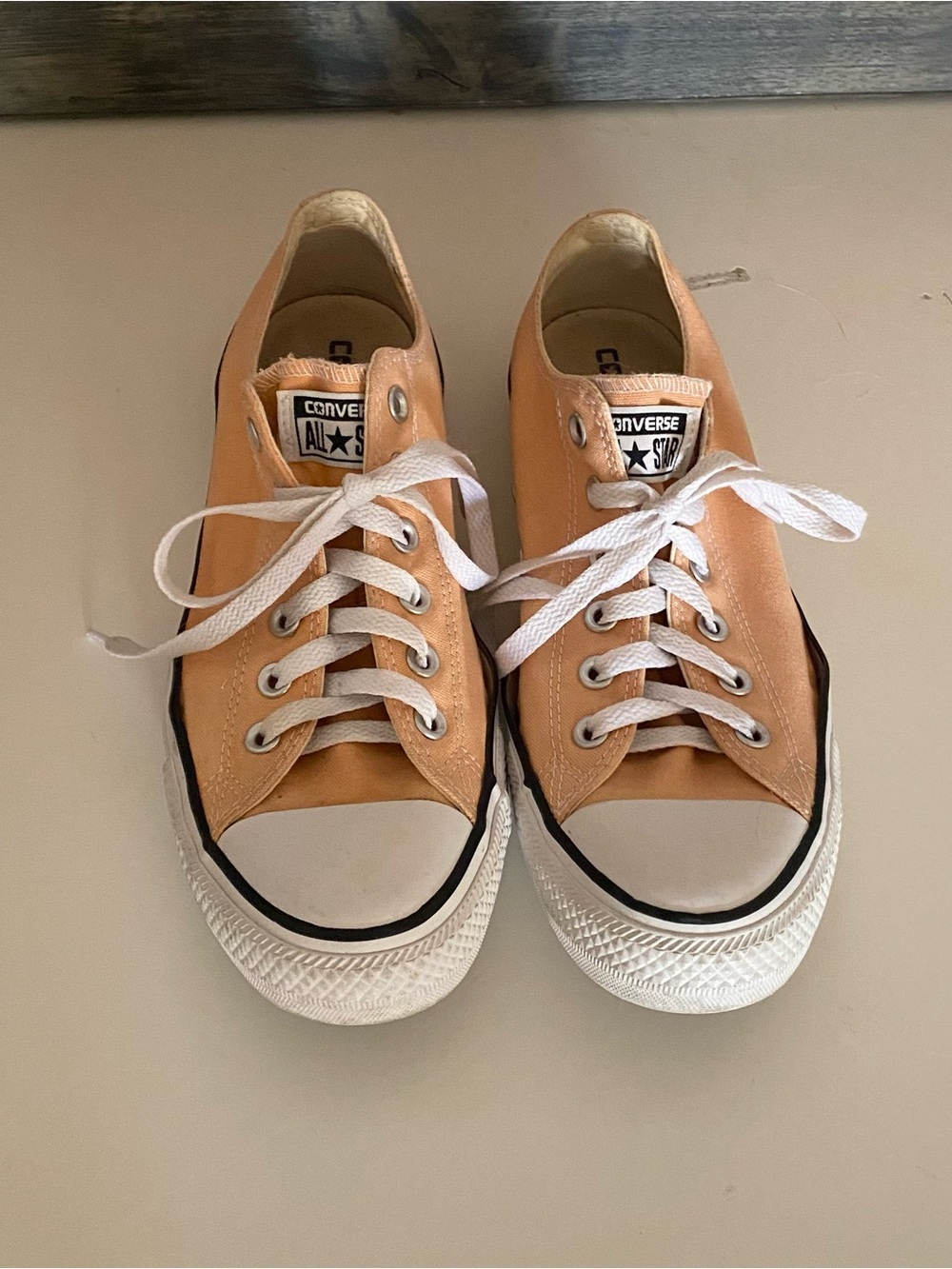 Converse Peach Low Top Sneakers